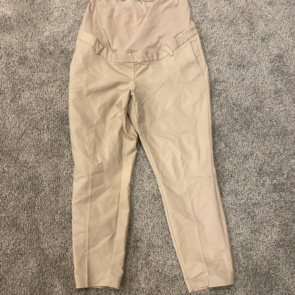 Beige Maternity Pants